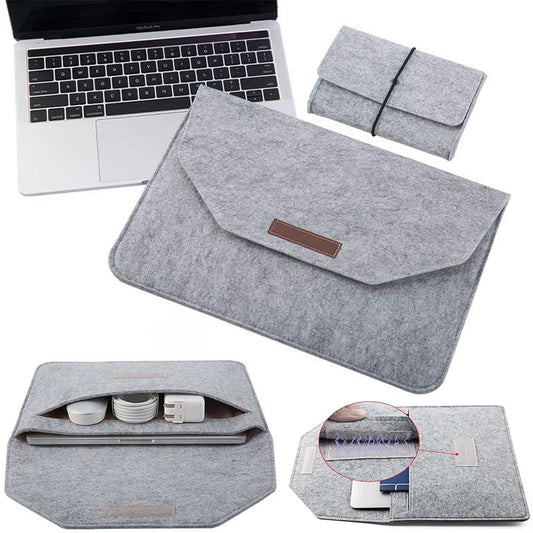 Felt Laptop Bag 11 12 13 14 15 16.2 inch Waterproof Notebook Case Sleeve For Macbook Air Pro Huawei  Handbag Women Men Briefcase
