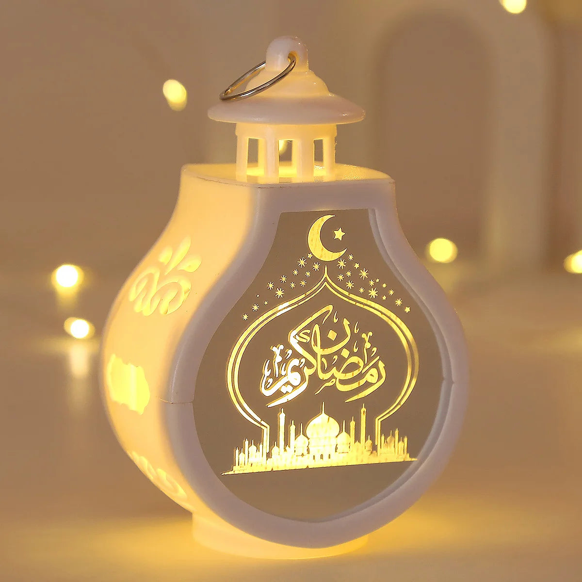 2024 Ramadan LED Lantern Light Eid Mubarak Decoration for Home Islamic Muslim Festival Party Ramadan Kareem Decor EID Al Adha
