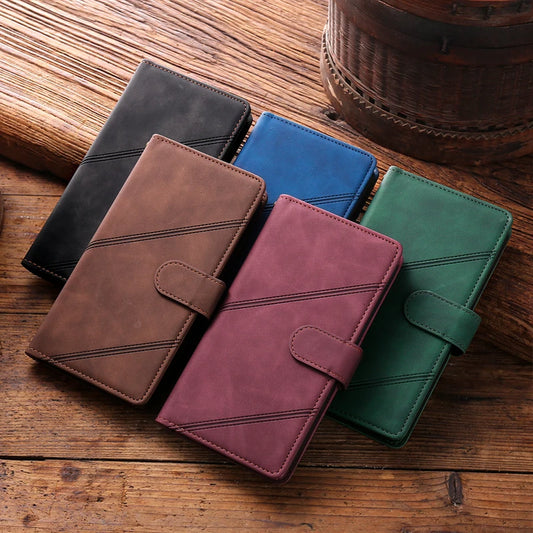 Leather Nine Card Case For IPhone 12 Pro 6.1 Flip Stand Holder Wallet Cover