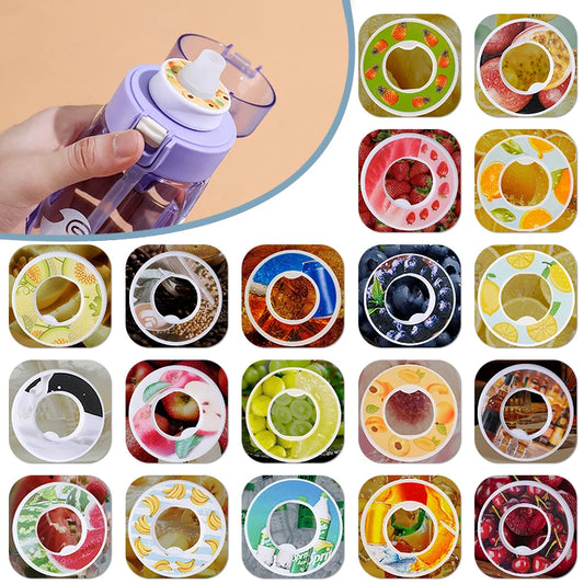 LUSQI 1pc/3pc Air Flavored Ring For Sports Fashion Straw Tritan Plastic Cup Suitable Indoor Outdoor Sports Fitness